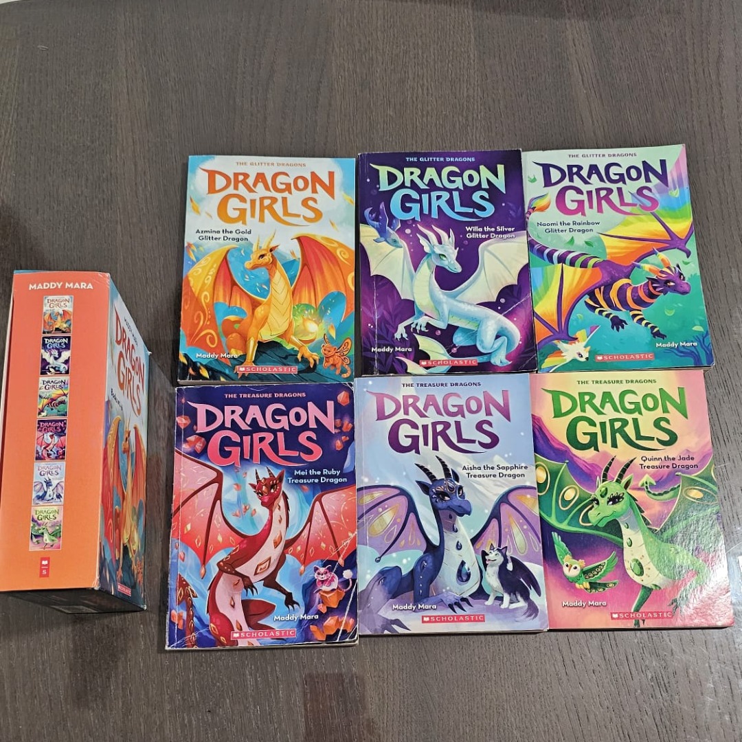 Dragon Girls Book Set by Maddy Mara, Hobbies & Toys, Books & Magazines ...