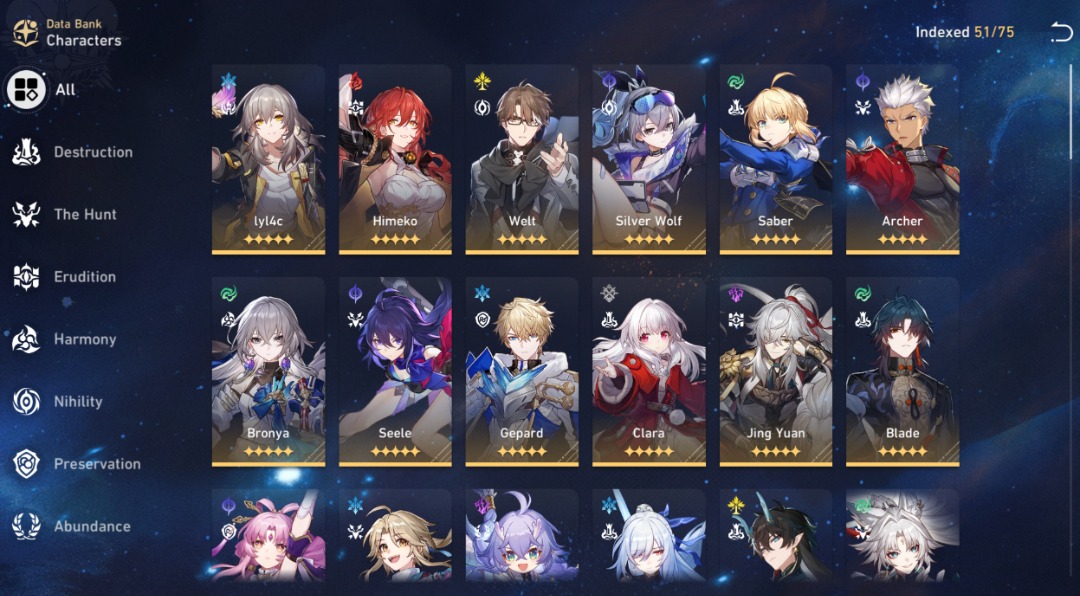 (HSR) Honkai Star Rail Account [28 5* Characters] + Genshin Impact ...