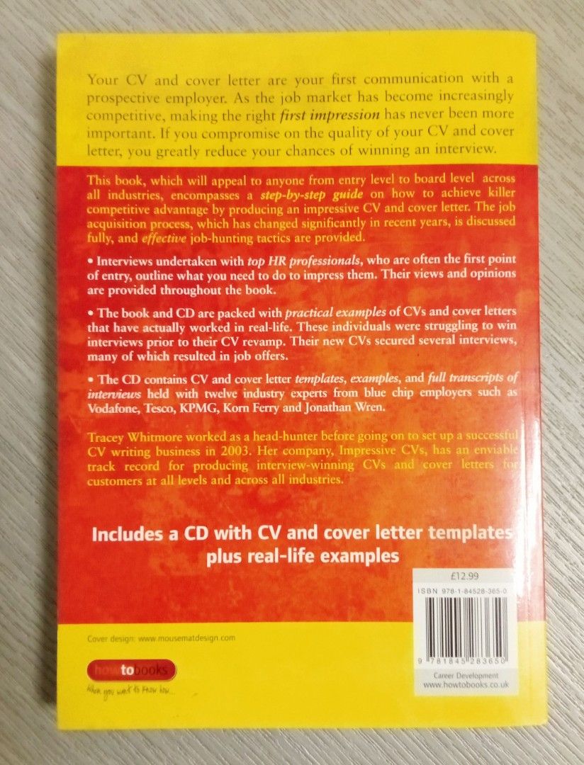 How to write an impressive cv & cover letter, Hobbies & Toys, Books ...