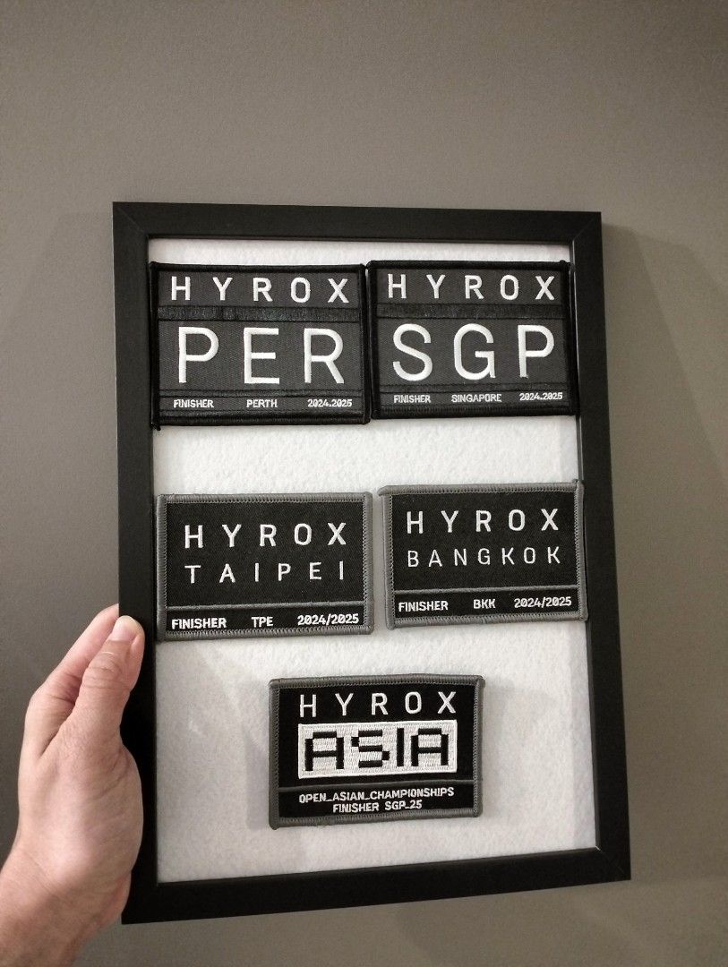 HYROX Finisher patch Frame, Hobbies & Toys, Memorabilia & Collectibles ...