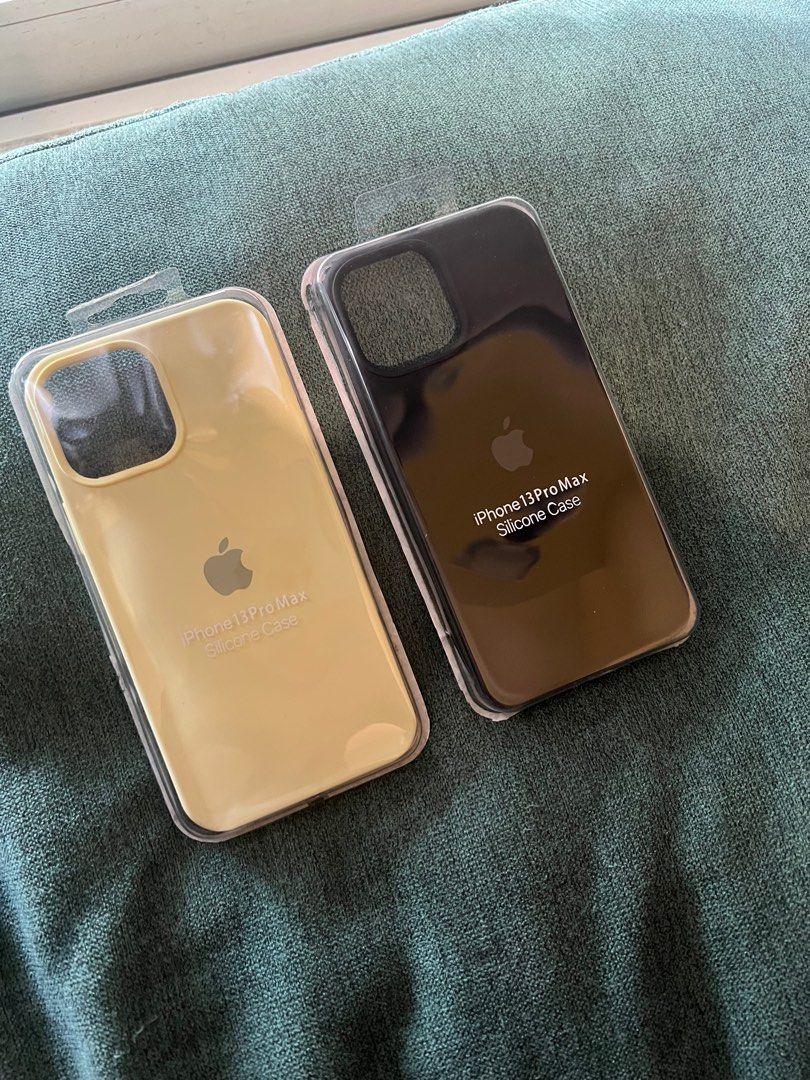 iPhone 13 Pro Max Silicone Case (Category: Cases & Sleeves) located in Makati City. Submitted by i_declutter.mnl (Listing ID 1404401825, Image 2). Description: for iPhone 13 Pro Max available colors: black & milky yellow.