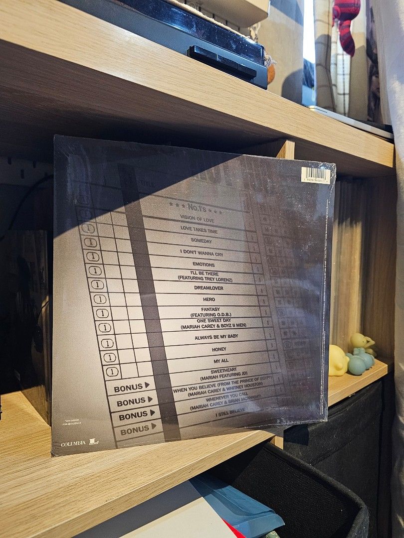 Mariah Carey #1s RSD edition SEALED (Category: Vinyls) located in Pasig City. Submitted by sallytomato (Listing ID 1404379159, Image 2). Description: sealed from US Released during RSD 2022 ships via jnt or sdd meet ups ok around Pasig or BGC.