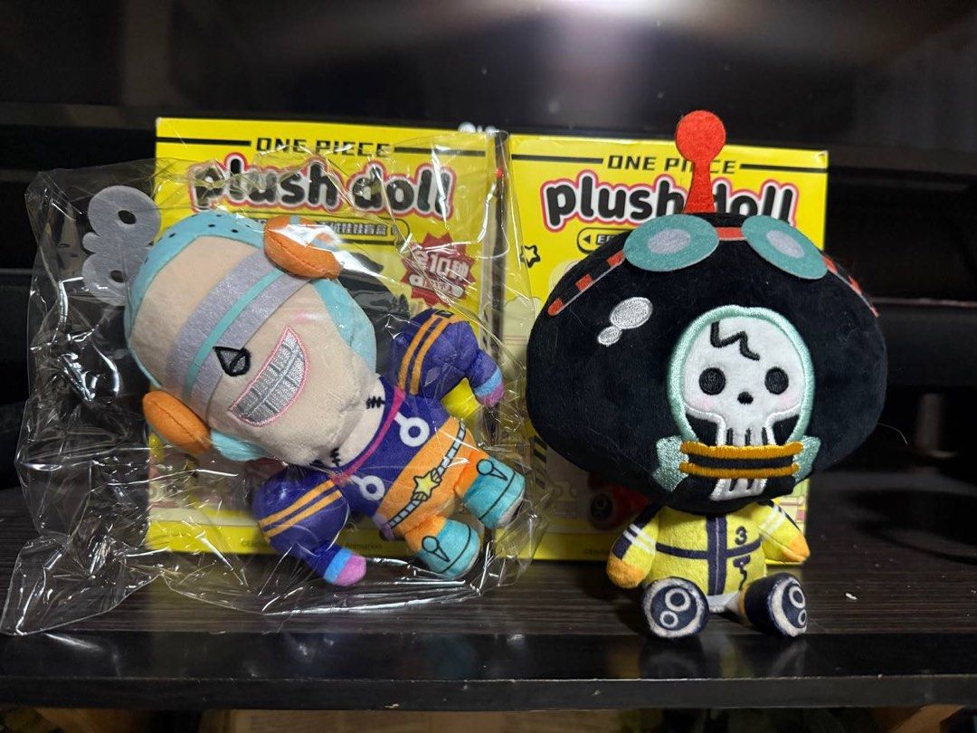 One Piece Brook Egghead Plush Doll (Category: Plushies & Soft Toys) located in Imus. Submitted by badtzjen (Listing ID 1404450337, Image 1). Description: One Piece Egghead Plush Dolls (Franky: SOLD, Brook: AVAILABLE) Bought at Hong Kong for 89 HKD each (675 PHP) rfs: decluttering mop: gcash ! no cancellation of order and no refunds !.