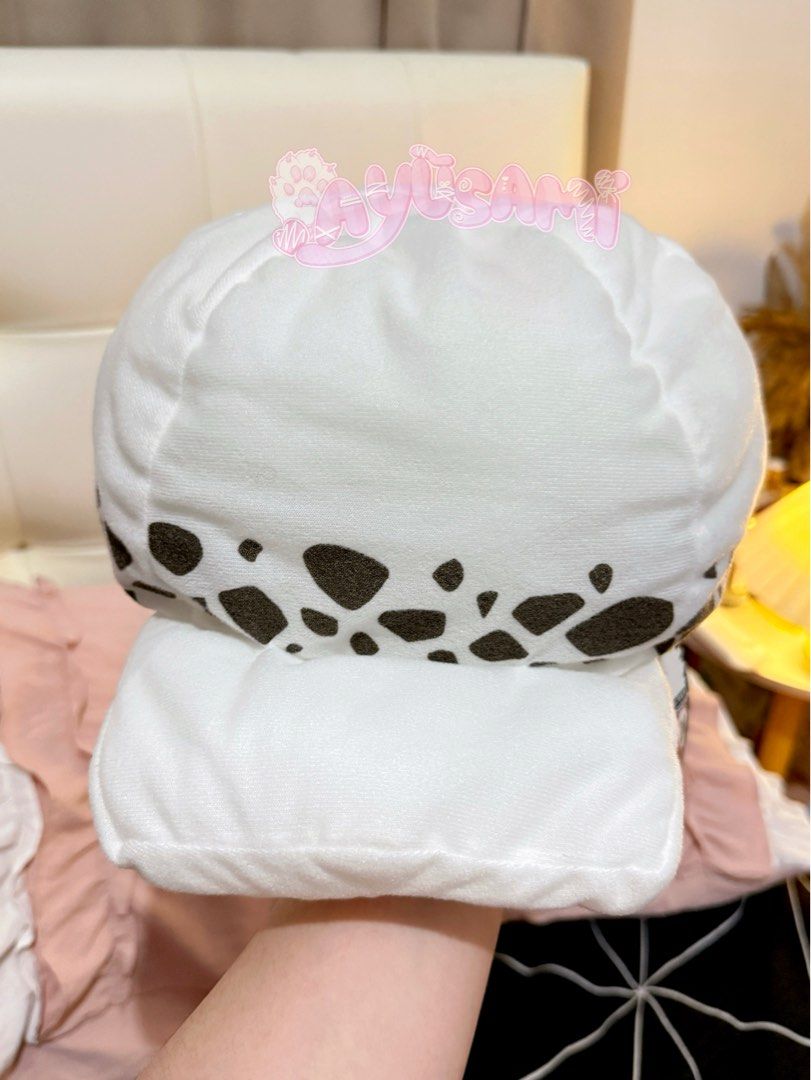 One Piece Trafalgar Law Hat Plush (Category: Caps & Hats) located in Subic. Submitted by ayusamicos (Listing ID 1404453540, Image 2). Description: - Trafalgar Law hat plush - Soft, plush material - Brand new with paper tag attached ❗️NOTE: This is a plush, not wearable. Good for display / collection. MOP: GCash. MOD: J&T Express. Shipping fee will be shouldered by the buyer..