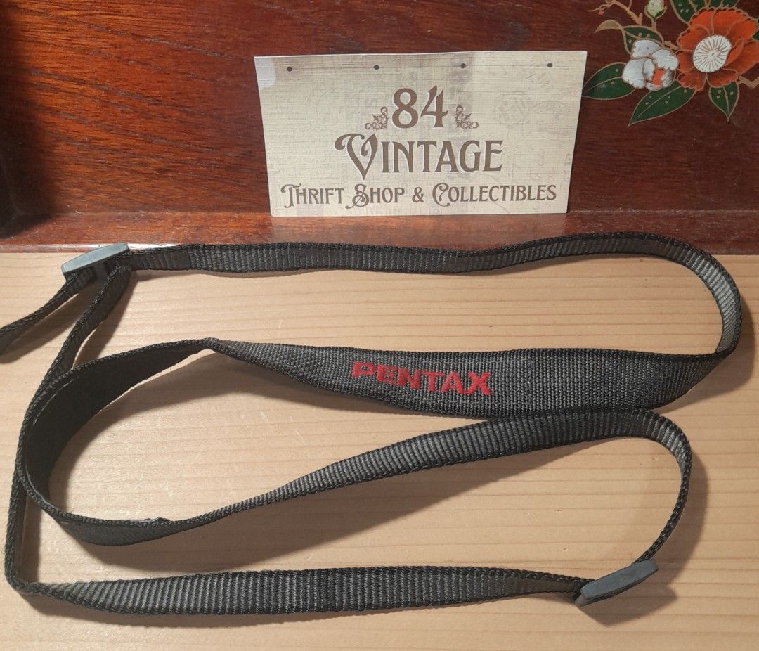 Pentax Camera Strap (Category: Camera Bags & Carriers) located in Las Pinas. Submitted by 84vintage (Listing ID 1404421930, Image 1). Description: Actual photos posted. Please examine them carefully as they are part of the description. 📌 MUST READ Before Dealing with us 📌 ⚠️Price is posted. No lowballs please. ⚠️Vintage items are only sold As Is Where Is. If you want new items without any flaws, you can buy at the mall. Please manage your expec