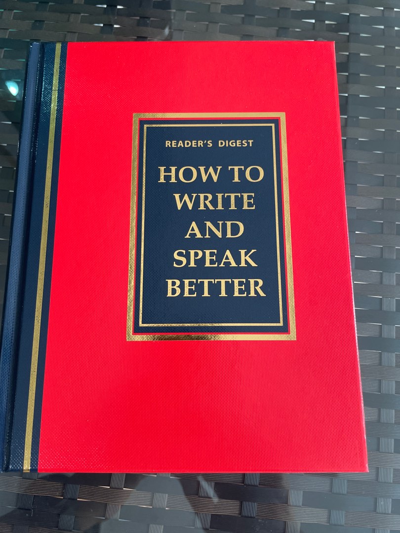 Reader's Digest How to Write and Speak Better, Hobbies & Toys, Books ...