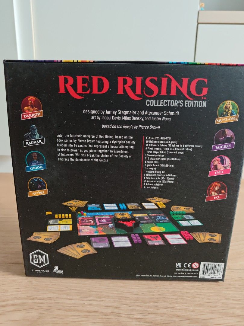 Red Rising Cad Red Rising Board Game, Hobbies & Toys, Toys & Games on Carousell