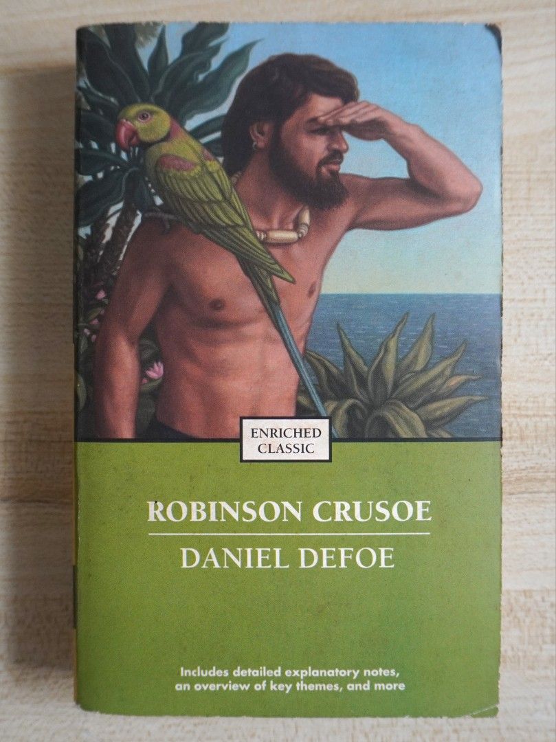 Robinson Crusoe [ w/ FREE COMIC] (Category: Storybooks) located in Bacoor. Submitted by sofymc (Listing ID 1404498725, Image 2). Description: ✅ Perfect for English Lit students ✨ Comes with a free comic of the novel ‼️ Disclaimer: This is a preloved copy so there's foxing/tanning on the pages.