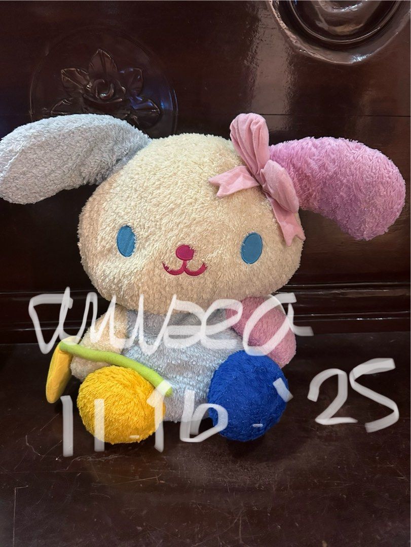 Sanrio Usahana (Category: Vintage Collectibles) located in Quezon City. Submitted by almondalmodie (Listing ID 1404502731, Image 1). Description: In good condition, colors may vary from the photo. Negotiable for sure buyers Will send more pictures for sure buyers MOP: GCASH and BPI MOD: J&T, Lalamove &, LBC .