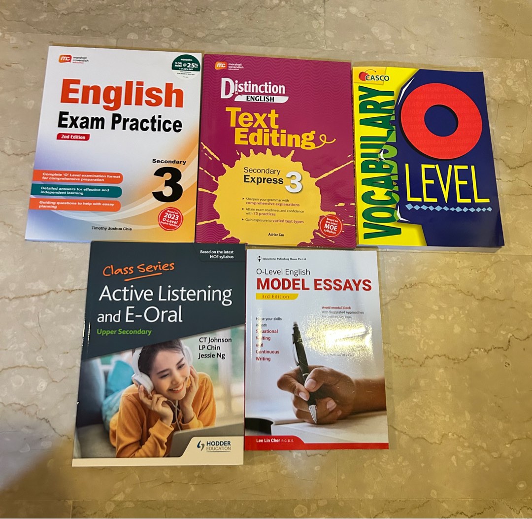 sec 3 sec 4 o level english assessment books exam practice editing oral ...
