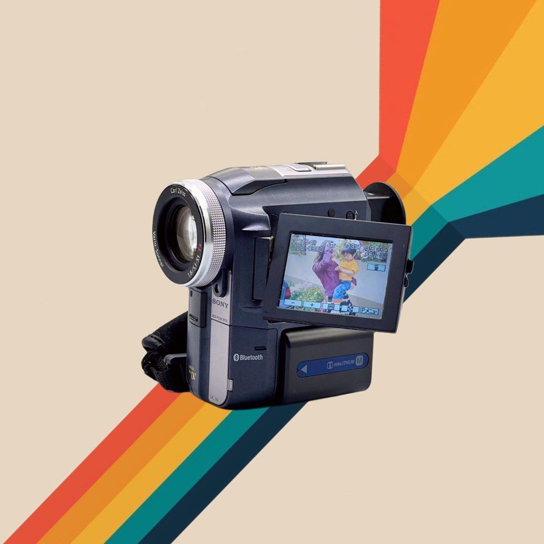 SONY DCR-PC300 Mini DV Camcorder (2004) RARE (Category: Video Cameras) located in Makati City. Submitted by maka-luma (Listing ID 1404476831, Image 1). Description: FULLY WORKING ✔️ Record ✔️ Fast Servo Zoom ✔️ Night Vision / Night framing ✔️ Bluetooth ✔️ Rewind ✔️ Pause/Stop ✔️ Fast forward ✔️ Color Viewfinder ✔️ Color LCD ✔️ Program AE ✔️ Tape eject ✔️ Memory stick recordable ✔️ Diverse settings ₱13,999 READY TO USE! 📹📼🔋Inclusions: Camera un