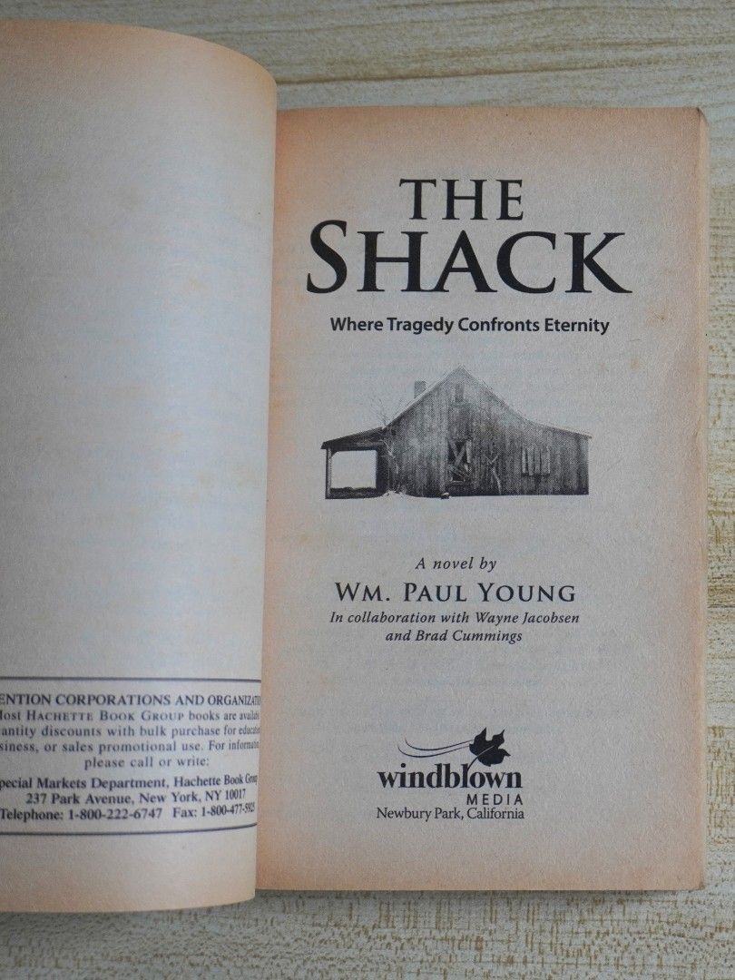The Shack (Category: Storybooks) located in Bacoor. Submitted by sofymc (Listing ID 1404498720, Image 3). Description: ✨ Genre: Contemporary, Christian Fiction ‼️ Disclaimer: This is a preloved copy so there's foxing/tanning on the pages.