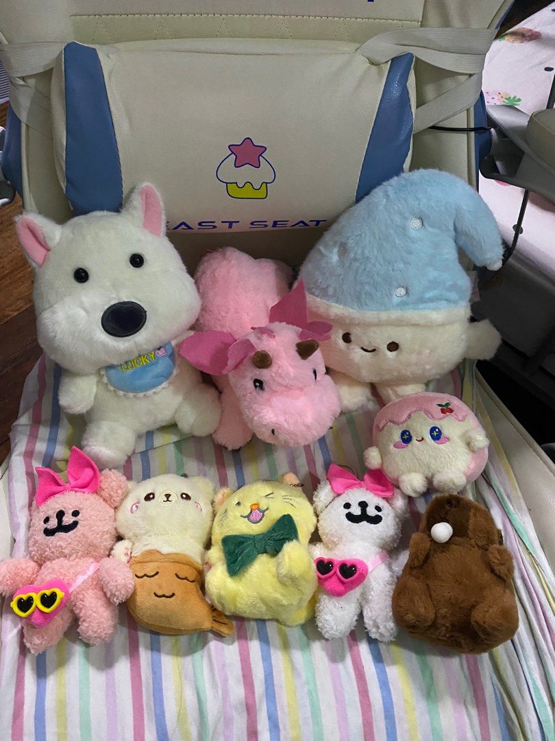 Timezone Plushies (Category: Plushies & Soft Toys) located in Manila. Submitted by ceescake (Listing ID 1404519308, Image 1). Description: small - ₱150 ea medium - ₱250 ea all from tz claw machines! shipping from tondo manila.