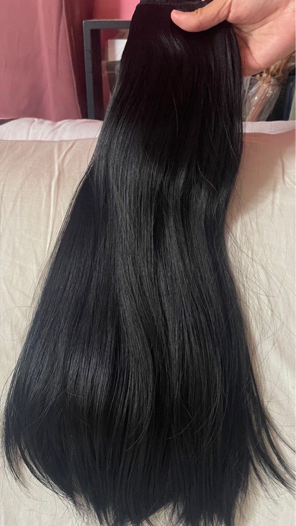 2pcs hair extensions (FREE SHIPPING) (Category: Hair) located in Santa Margarita. Submitted by vstrove (Listing ID 1373742435, Image 3). Description: SHIPPING INCLUDED Bought it around 300 php. Only tried it on but never get to use it. Rfs: decluttering. Just an impulse buy, wala talagang paggagamitan 😅😂 .