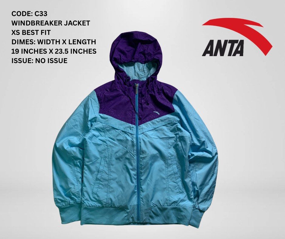 ANTA WINDBREAKER JACKET (Category: Coats, Jackets and Outerwear) located in San Fernando. Submitted by driploop.ph (Listing ID 1404720445, Image 1). Description: .