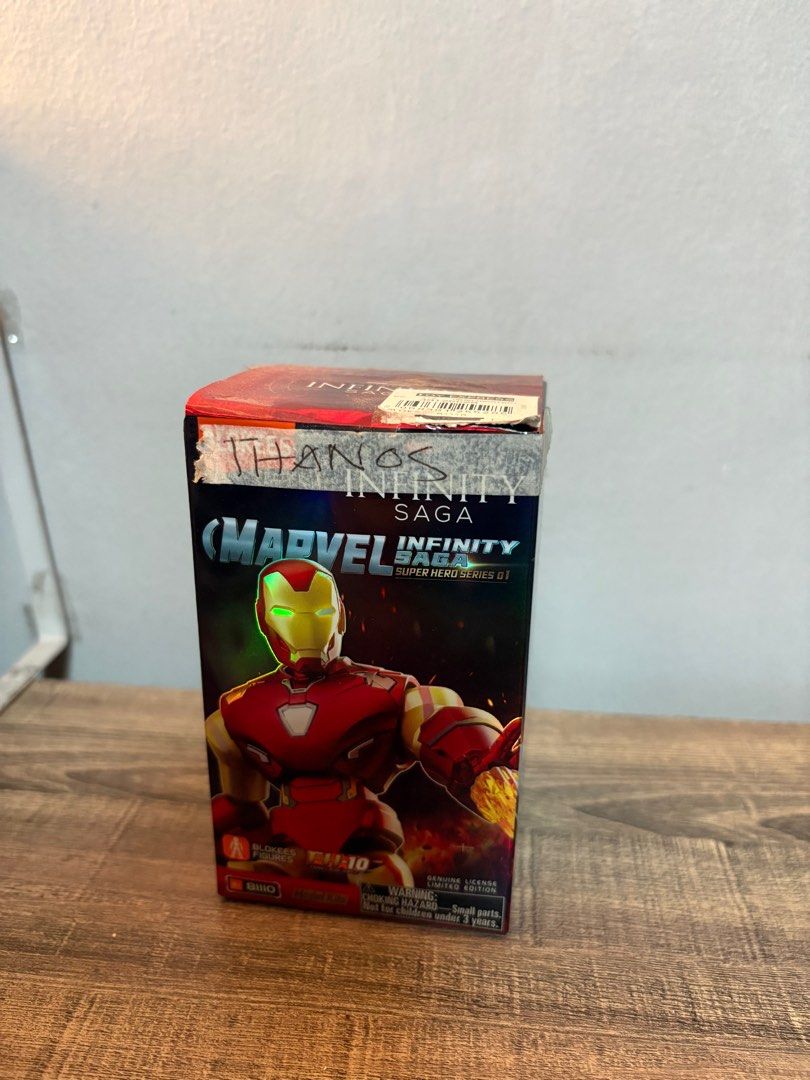 Blokees Thanos Marvel Infinity Saga (unformed, duplicate) (Category: Figurines & Statues) located in Pasig City. Submitted by grecoman (Listing ID 1404668484, Image 2). Description: - Thanos action figure from the Marvel Infinity Saga. - un-formed. Box and package opened to see contents, but not formed. - duplicate. The assembled Thanos is not for sale. Only the boxed one. - .