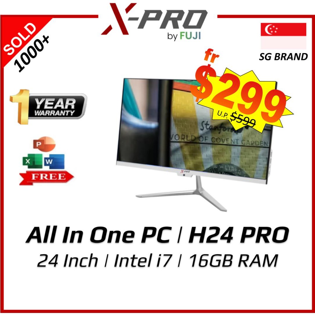 Brand New XPro All In One PC - AIO H24 - 24 Inch - Intel i7 PC - Win 11 ...