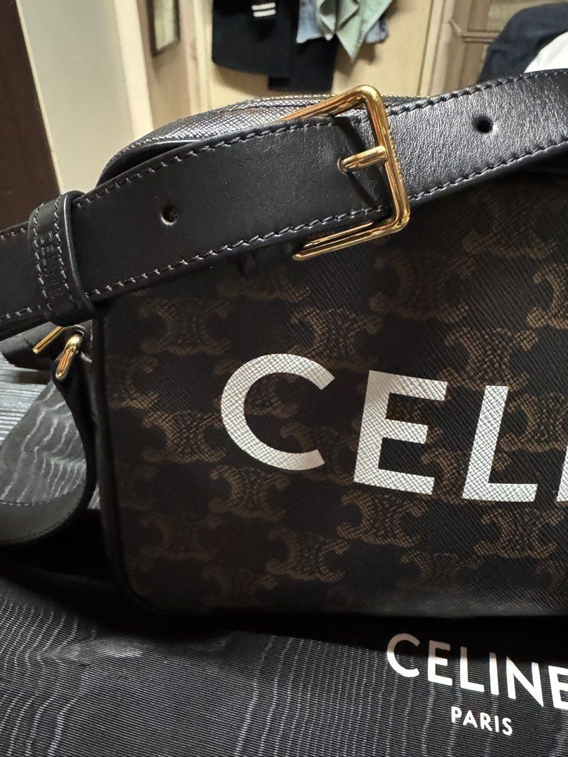 Celine Crossbody Bag in Triomphe Canvass (Category: Luxury Bags & Wallets) located in Davao. Submitted by nomadfits (Listing ID 1386078997, Image 2). Description: Brand: Celine Inlcusions: dustbag and still looking for receipt of this one Condition: Like New RFS: Decluttering Price: 65,000 Barely used and No flaws or issues. Bought in the Soho NY. Philippine store price is around 84k ** SF will be shouldered by buyer DISCLAIMER: NomadFits is not 