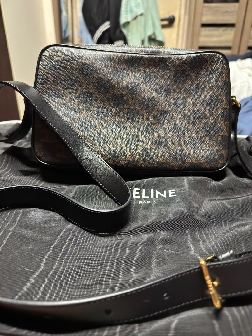 Celine Crossbody Bag in Triomphe Canvass (Category: Luxury Bags & Wallets) located in Davao. Submitted by nomadfits (Listing ID 1386078997, Image 3). Description: Brand: Celine Inlcusions: dustbag and still looking for receipt of this one Condition: Like New RFS: Decluttering Price: 65,000 Barely used and No flaws or issues. Bought in the Soho NY. Philippine store price is around 84k ** SF will be shouldered by buyer DISCLAIMER: NomadFits is not 