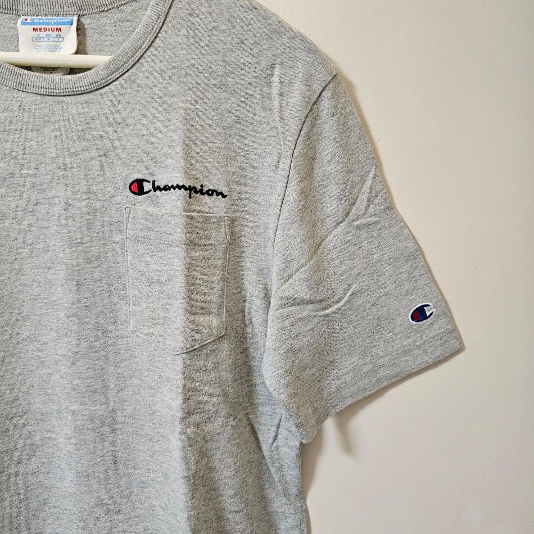 Champion Pocket T-shirt (Category: Tshirts & Polo Shirts ) located in Taguig. Submitted by olly.yu (Listing ID 1404661545, Image 2). Description: - Champion Pocket Shirt - Size: Medium (19 x 27.5) - Condition: Excellent ‐ Price: Php 400.00 Modes of payment: Gcash, Maya or Bank transfer Meet-up: BGC, Taguig City Delivery: J&T or LBC Other brands: Nike Adidas New Balance Ralph Lauren Polo Lacoste Champion Thisisneverthat Patagonia Noah Salomon Well