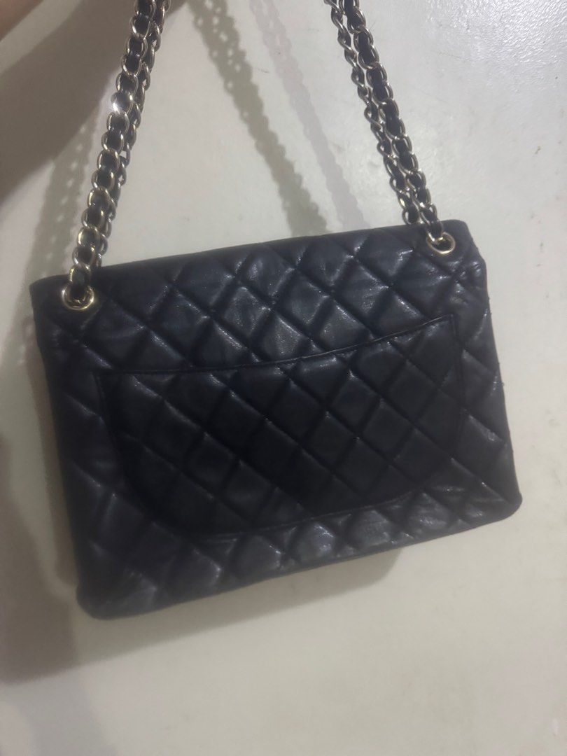Chanel Double Flap medium size gold hardware (Category: Luxury Bags & Wallets) located in Binan City. Submitted by maharlikasonlineshop (Listing ID 1404758830, Image 3). Description: Chanel Double Flap medium size gold hardware.