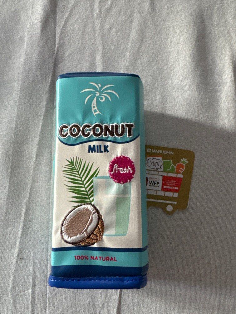 Coconut milk pencil case / pouch from BKK (Category: Purses & Pouches) located in Caloocan City. Submitted by jianaaa (Listing ID 1404661035, Image 1). Description: Brand new, bought in bkk Super cute and unqiue pencil case or pouch :) also very spacious and can hold its shape.