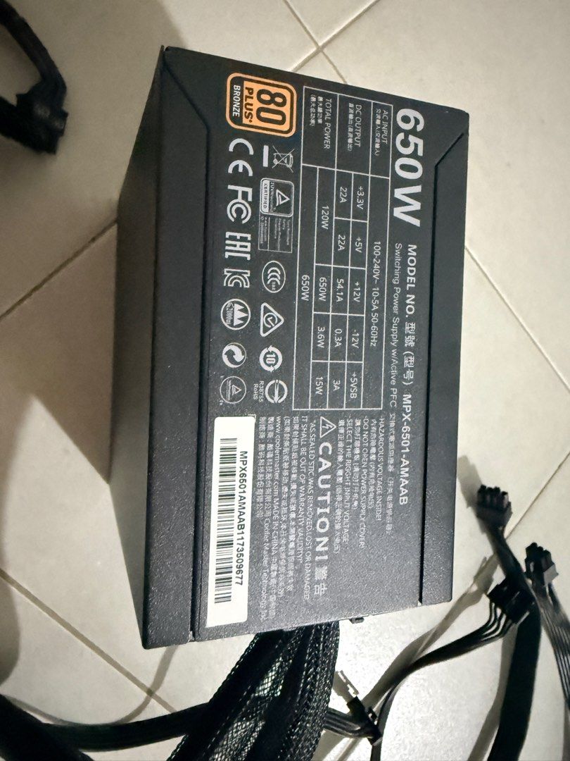 Cooler Master 650W Bronze Power supply
