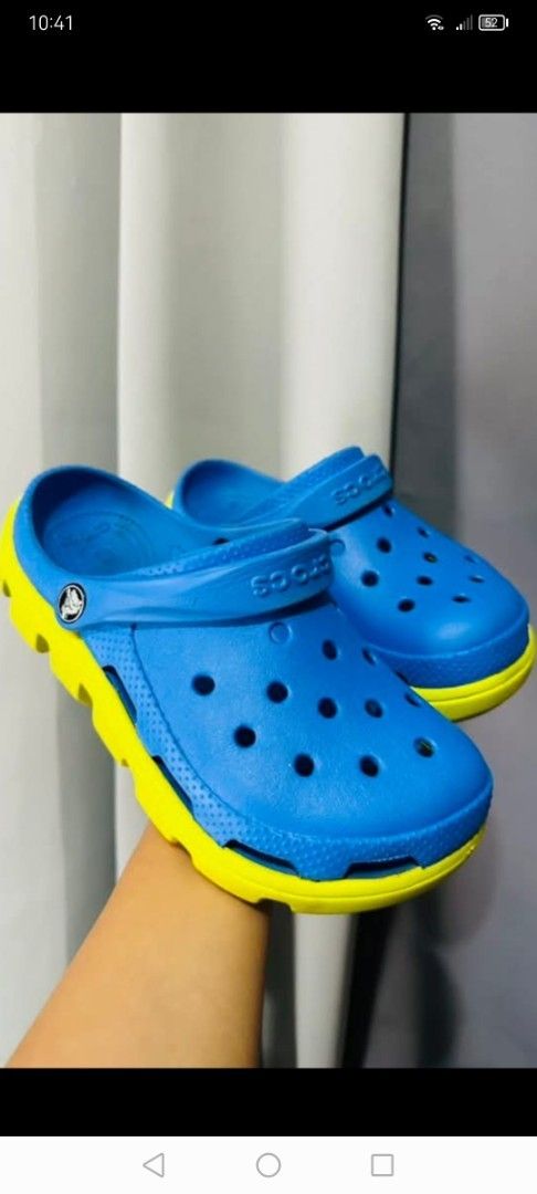 Crocs All Terrain Clog (Category: Slippers & Slides) located in Bulacan. Submitted by brandedbagspreloved (Listing ID 1404733072, Image 1). Description: Authentic 23CM bawal sa maselan bumili nalng s mall bawal sa barat pls lng last price posted plus sf.