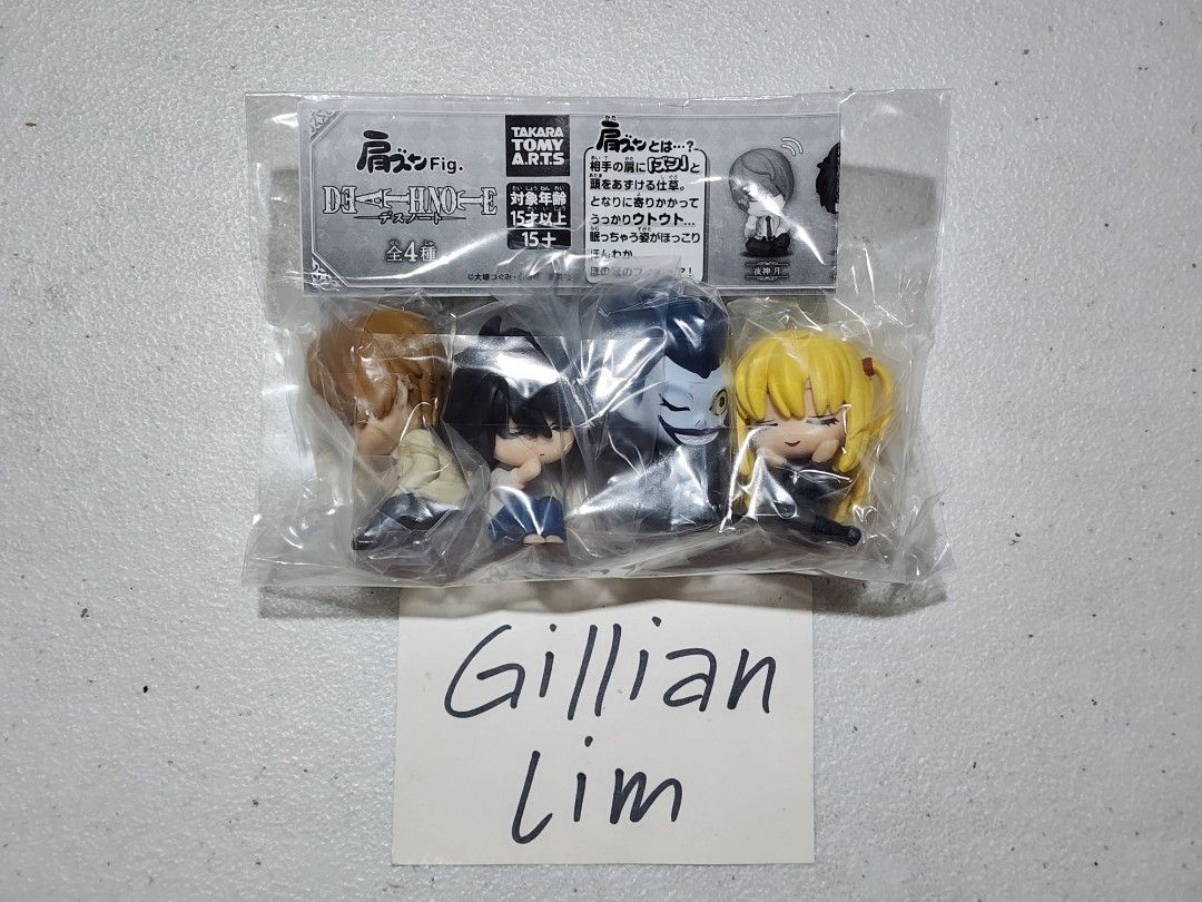 Death Note Shoulder Zun Fig Gashapon Set (Category: Figurines & Statues) located in Paranaque City. Submitted by ssamshil (Listing ID 1404721279, Image 1). Description: ➡️ 1300PHP set ⚠️ Shipping to be shouldered by buyer 📦 Shipping via Flash Express/LBC/Lalamove from Pque/Manila 🧍‍♀️ Can do meetup at Glorietta, Makati Sundays 💳 MOP: Gcash ‼️ PAYO 💕 PM me!.