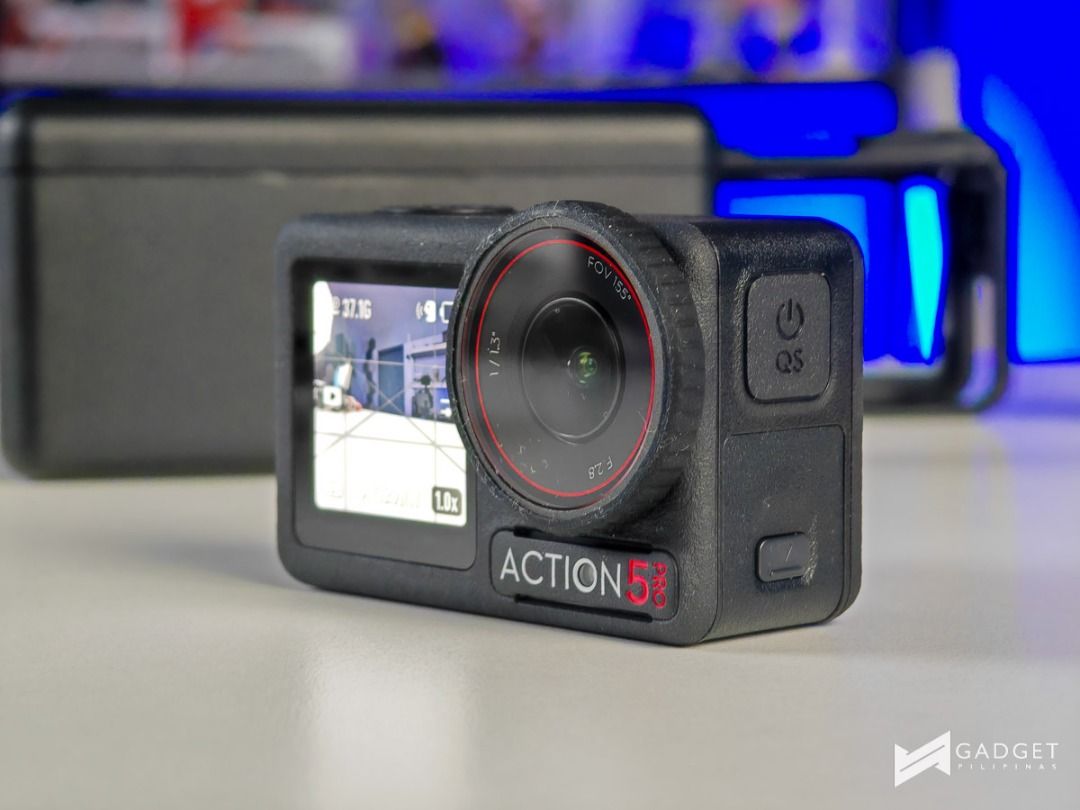 DJI Osmo Action 3 (Category: Cameras) located in San Pablo. Submitted by anneviiee0007 (Listing ID 1404641714, Image 2). Description: PRE ORDER!!! CHINA TO PHILIPPINES - DJI Osmo Action 3 Action Camera - Rugged and ready for adventure - Features a front and rear screen - Distinctive red-ring lens - Black design with "ACTION 3" logo - Ideal for outdoor activities.