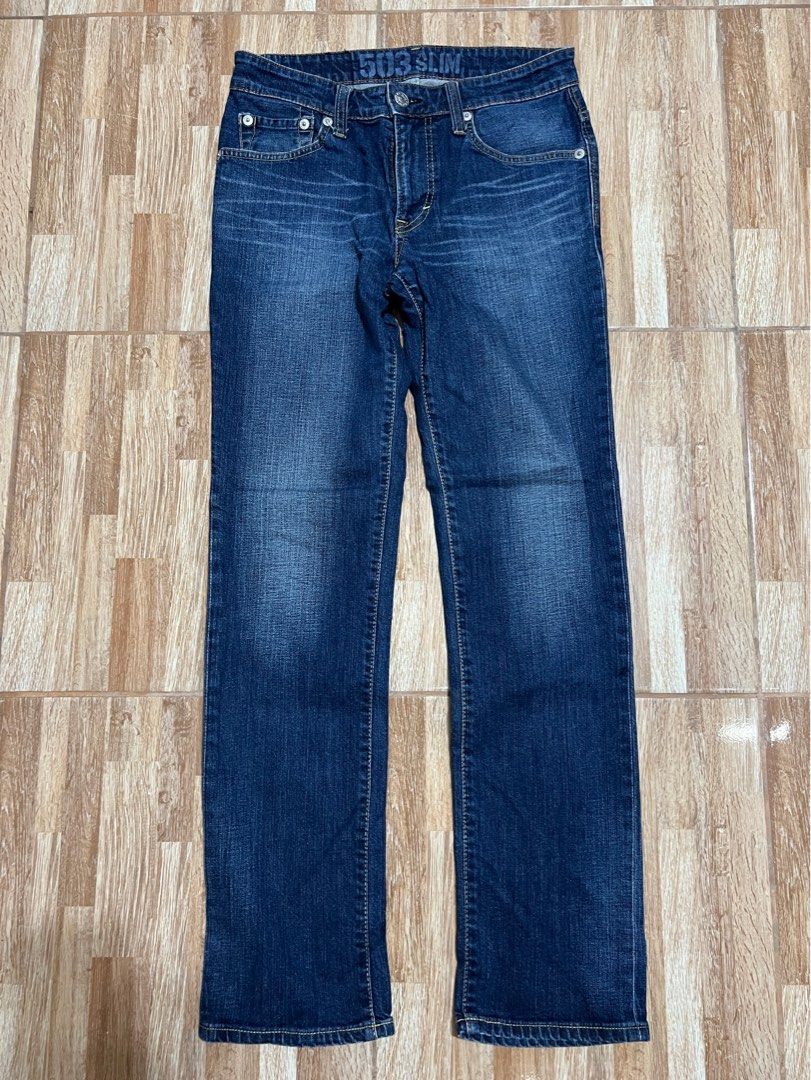 Edwin 503 Slim Jeans (Category: Jeans) located in Antipolo. Submitted by its.okay.to.thrift (Listing ID 1404121159, Image 1). Description: Edwin 503 Slim Jeans Size: 31 Waist (other measurements pls check photos) Condition: Great condition MOP: GCash / BPI SHIPPING: LBC / Lalamove / J&T Pleaaase: ✅ Manage your expectations as these are second hand items. ✅ Actual color may vary due to lighting, your phone screen resolution, & camera settings used