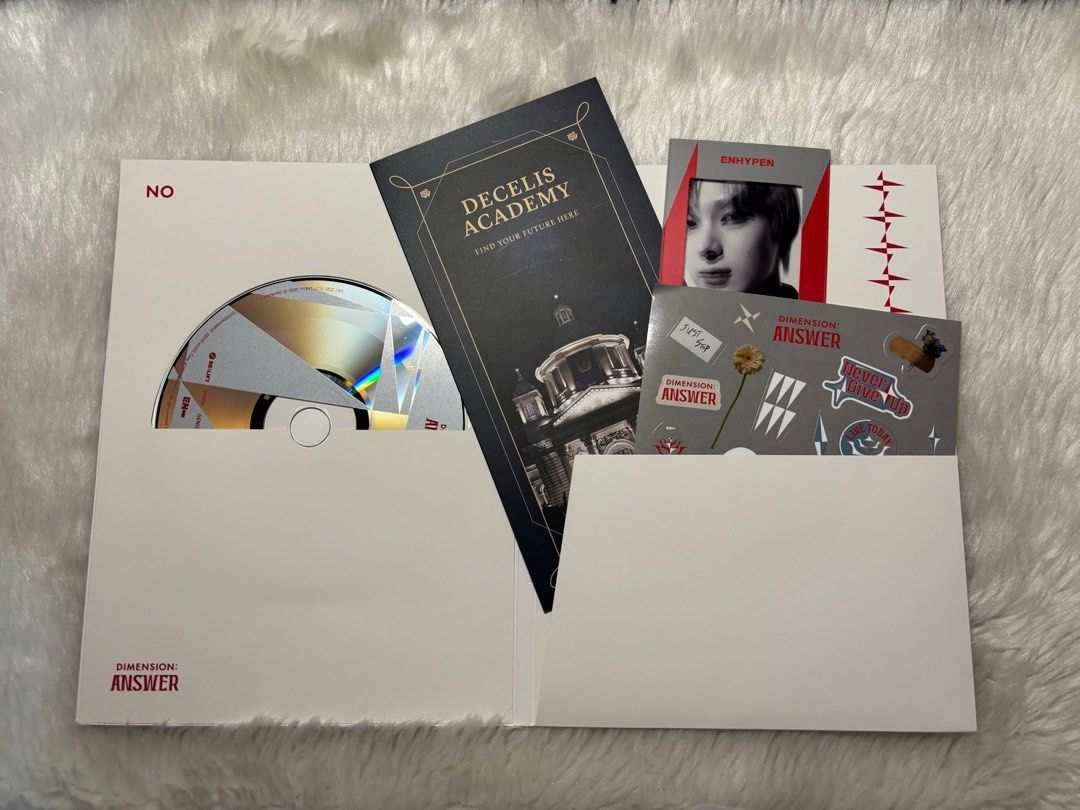 ENHYPEN Dimension: Answer Album (Category: K-Wave Merchandise) located in Manila. Submitted by darlalemon21 (Listing ID 1404734240, Image 3). Description: -Like new, no visible flaws -Features all inclusions, no photo card -shipping will be shouldered by the buyer .
