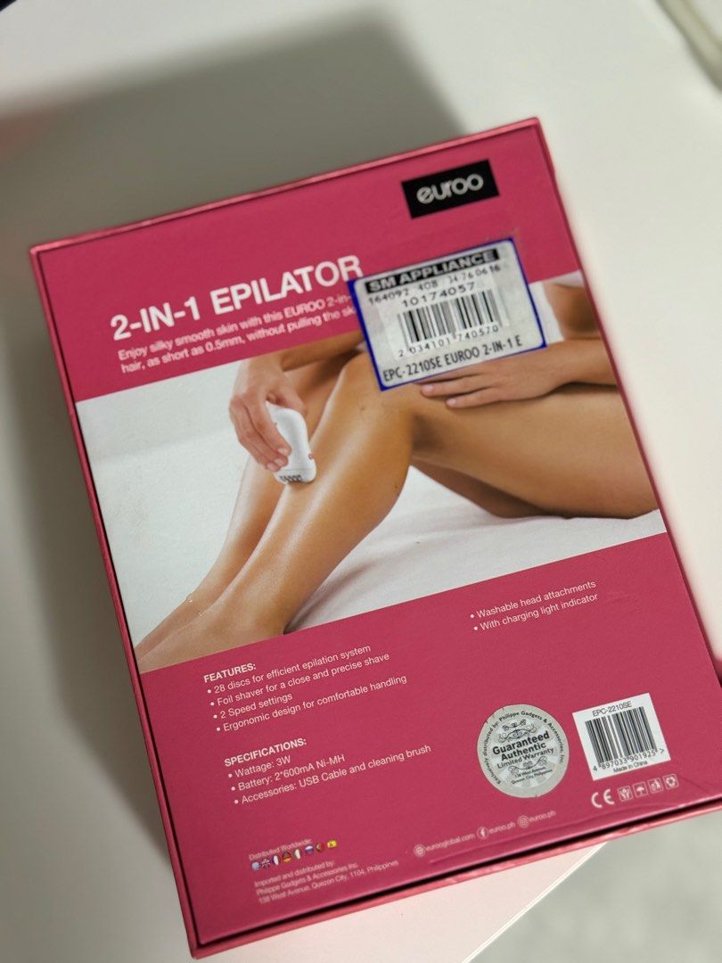 Epilator (Category: Hair Removal) located in San Fernando. Submitted by its.lore (Listing ID 1404752371, Image 3). Description: Used once only.