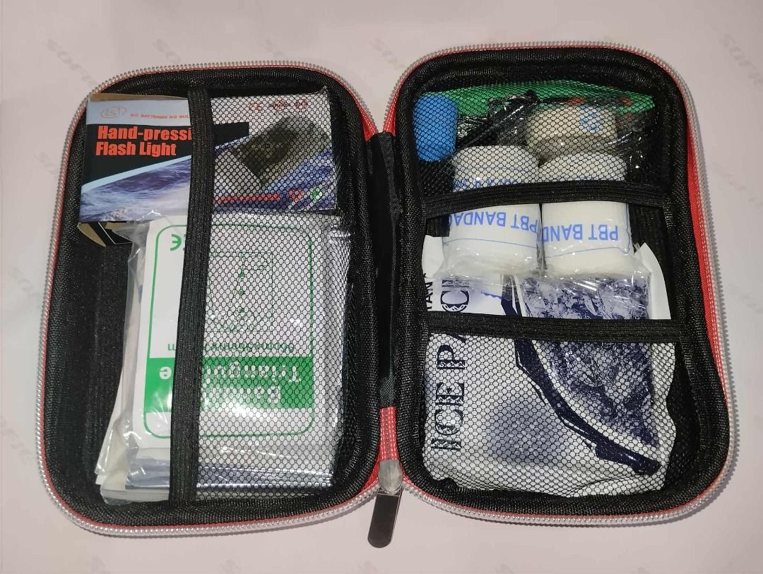 FIRST AID KIT IN HARDCASE (Category: Medical Supplies & Tools) located in Quezon City. Submitted by andrea_dxs (Listing ID 1404589579, Image 1). Description: .