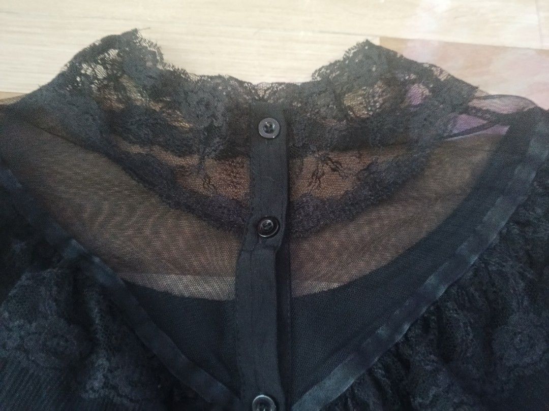Gothic black lace detail long sleeves (Category: Longsleeves) located in Cavite. Submitted by chlnkcrtvs (Listing ID 1404673206, Image 3). Description: .