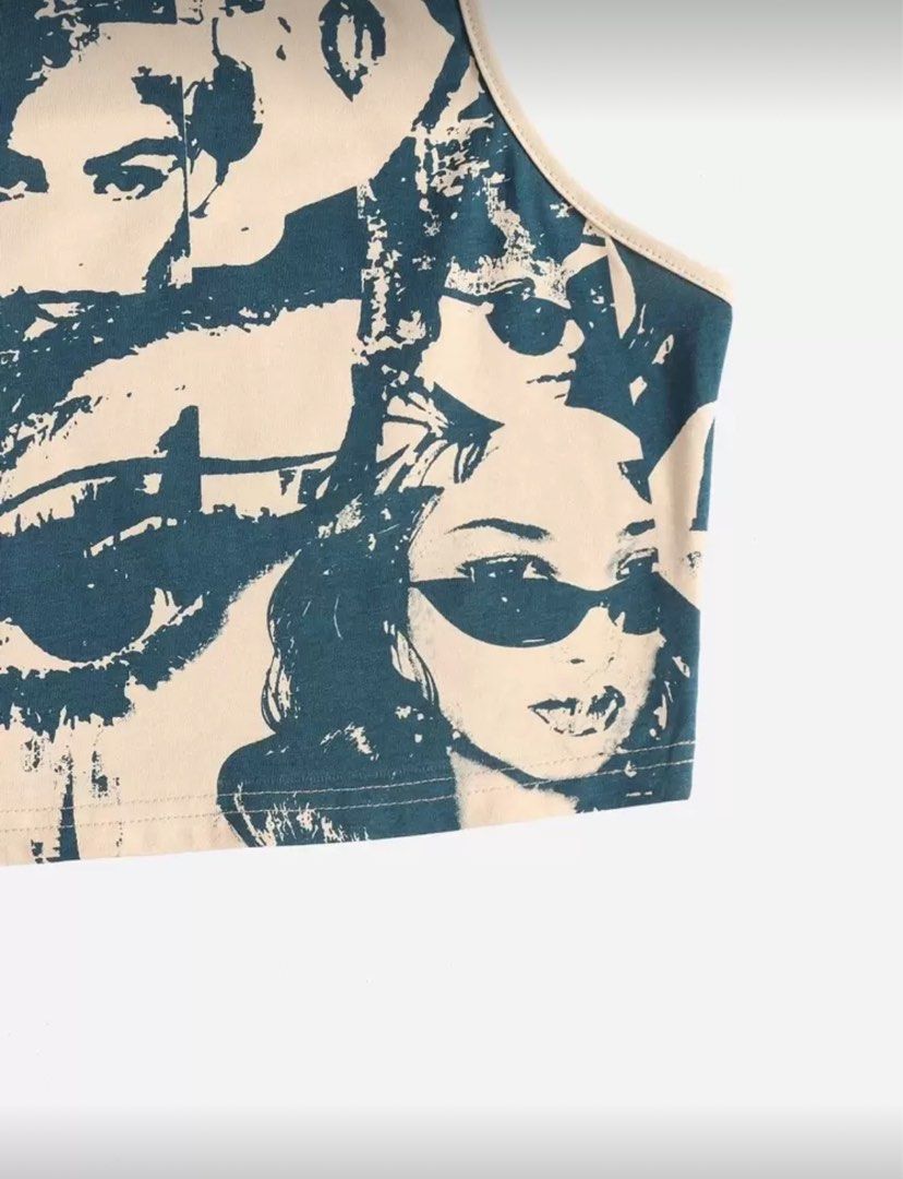 Graphic Figure Crop Tank Top (Category: Sleeveless) located in Manila. Submitted by nylsantos (Listing ID 1404639860, Image 3). Description: XS (almost sold out).