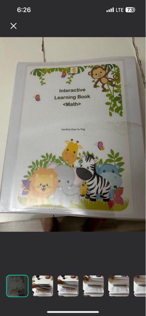 Interactive Learning Book - Math (Category: Children's Books) located in Singapore. Submitted by yul1_an4 (Listing ID 1404683079, Image 1). Description: Schicida flash card method Interactive learning book for kids, focusing on math concepts. Includes various exercises and activities to help children learn and practice math skills. The book is designed to be engaging and fun for young learners. .