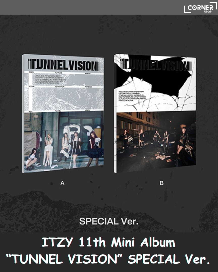 Album K-pop ITZY "TUNNEL VISION" (LIA Ver.) 11e Mini Album | Version Membre | Inclus Photocards, CD, Poster Précommande