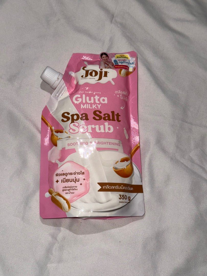 Joji Spa Salt Scrub 350g (Category: Bath) located in Manila. Submitted by declutterwithelle (Listing ID 1404601967, Image 2). Description: BKK ONHAND EXTRAS! 🚨 UP FOR GRABS 🛍️ 📌 JOJI SPA SALT SCRUB 🧾 ₱200 each JOJI SPA SALT SCRUB VITAMIN C - ❗️LAST 2 ❗️ JOJI SPA SALT SCRUB GLUTA MILKY - ❗️LAST 2 ❗️ JOJI SPA SALT SCRUB YOGURT COLLAGEN -❗️LAST 2 ❗️ #bkkpasabuy.