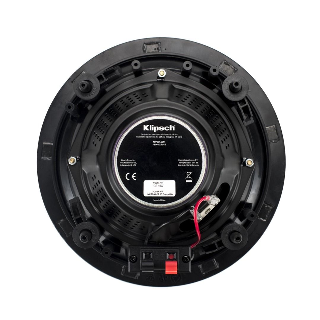KLIPSCH CS-16C II (IN-CEILING) (Category: Soundbars, Speakers & Amplifiers) located in Mandaluyong City. Submitted by jd.sales2018 (Listing ID 1404690357, Image 1). Description: Specifications: 1" POLYMER DOME TWEETER / 6.5 POLY WOOFER SENSITINITY 91DB / POWER HANDLING (CONT. /PEAK) 35 / 140 RRECOMEMDED AMP. - 100 WATTS / DIAMETER - 9.5" / WIRE GAUGE - 12GA CUT-OUT DIMENSION - 8.3" / MOUTING DIMENSION 4.2" Delivery Options: Delivery Only – No pic