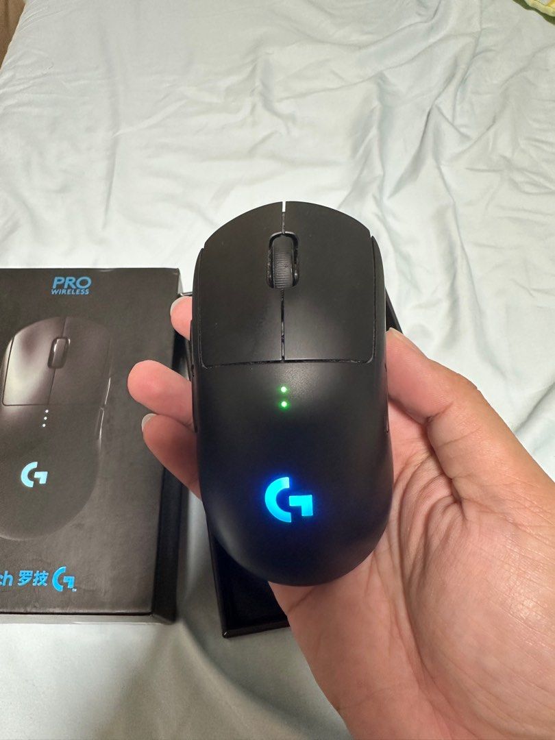 Logitech Pro Wireless Gaming Mouse (Category: Mouse & Mousepads) located in Quezon City. Submitted by shawnn_uyy (Listing ID 1404615258, Image 2). Description: Logitech GPro Wireless gaming mouse - used - all buttons are working RFS: Upgrade.