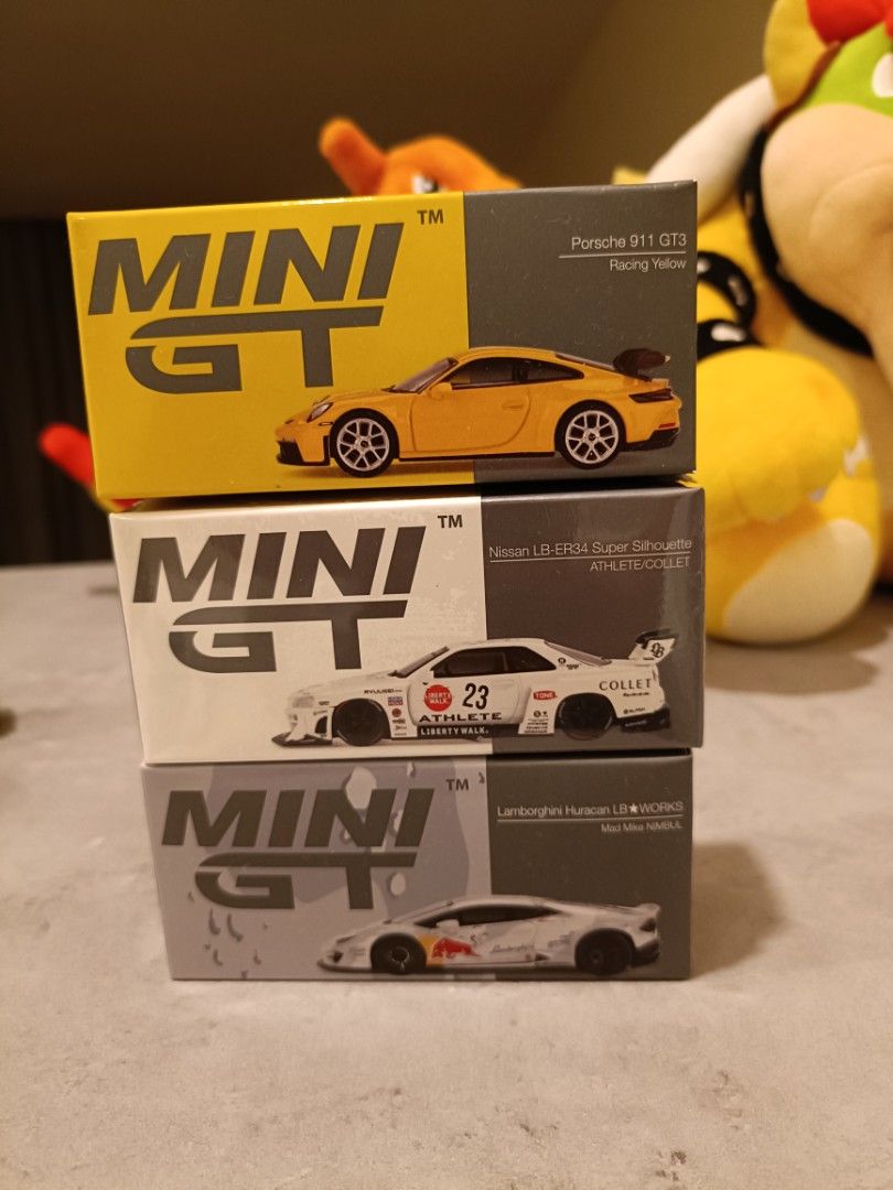 Lot mini gt Porsche 911 gt3, Lamborghini huracan lbwk, Nissan skyline ...