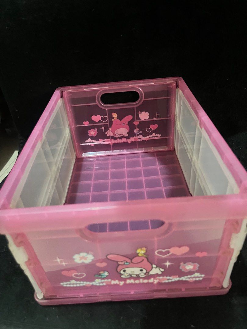 My Melody Collapsible Storage Box (Category: Storage Boxes & Baskets) located in Caloocan City. Submitted by snapshop_ph (Listing ID 1404574268, Image 1). Description: Good cosmetic condition.