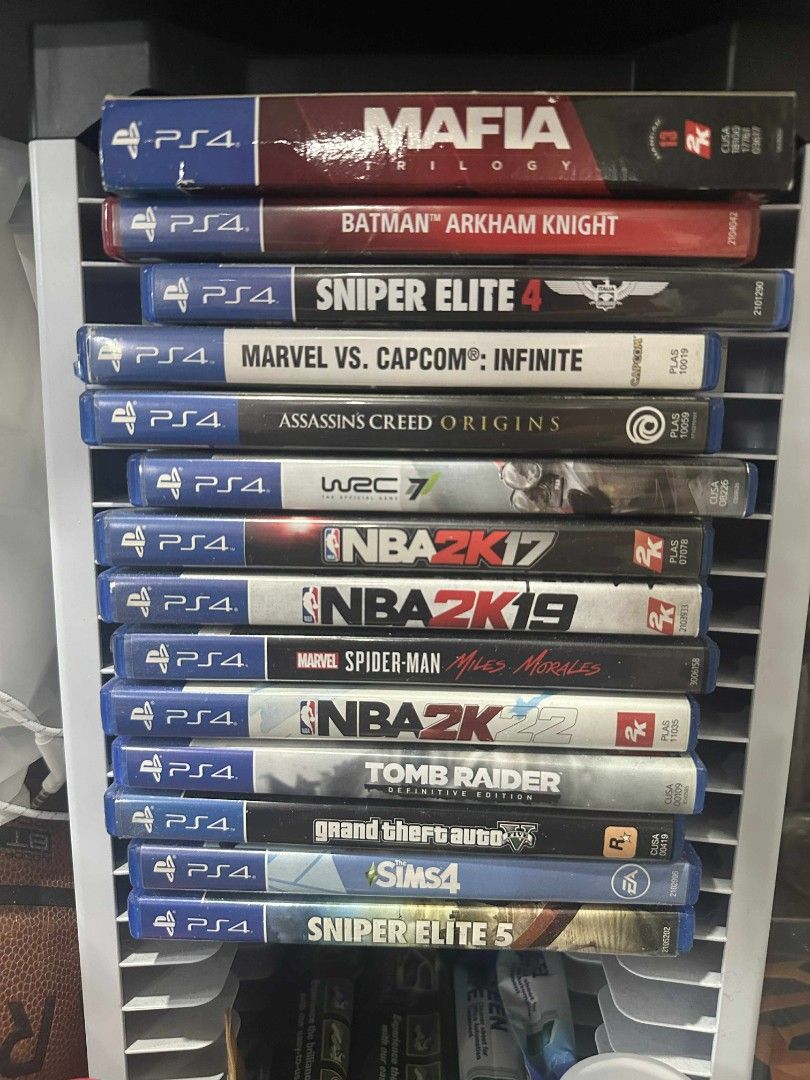 PS4 slim 1TB with Games (Category: PlayStation) located in Pasig City. Submitted by _mcmxc (Listing ID 1404699039, Image 2). Description: FS: PS4 Slim 1TB Inclusions: -Games -2 controllers -2 charging docks -PS4 case -CD rack 📍 Marikina City.