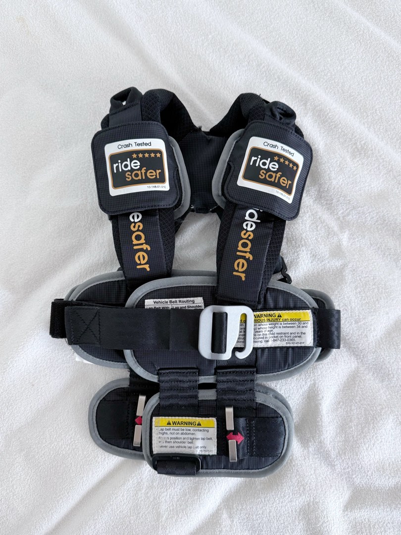 RideSafer Travel Vest S LTA approved restraint for Grab private hire