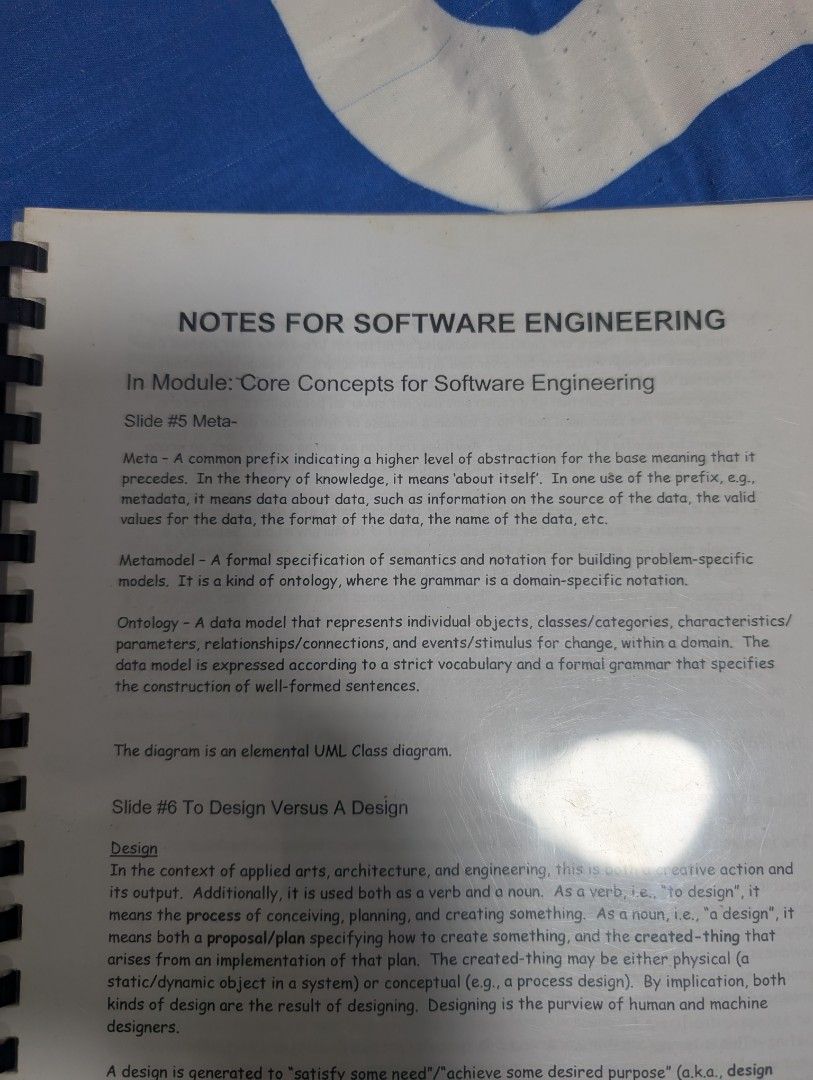 Software Engineering Notes (Category: Textbooks) located in Singapore. Submitted by sgcity56 (Listing ID 1404757338, Image 1). Description: chat with me .