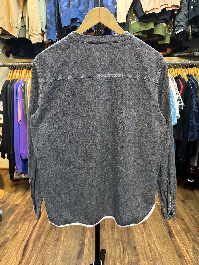 Stussy Long sleeve mandarin collar (Category: Tshirts & Polo Shirts ) located in Pasig City. Submitted by worn2wice (Listing ID 1404639022, Image 2). Description: Size medium Width 22 Length 27.5 Excellent condition.
