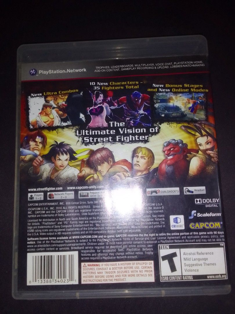 Super Street Fighter IV Ps3 (Category: PlayStation) located in Baguio. Submitted by eskimoprime (Listing ID 1404581179, Image 2). Description: Notes: - Tested and working - Complete with manual - RFS: Finished - Feel free to pm for more pics.