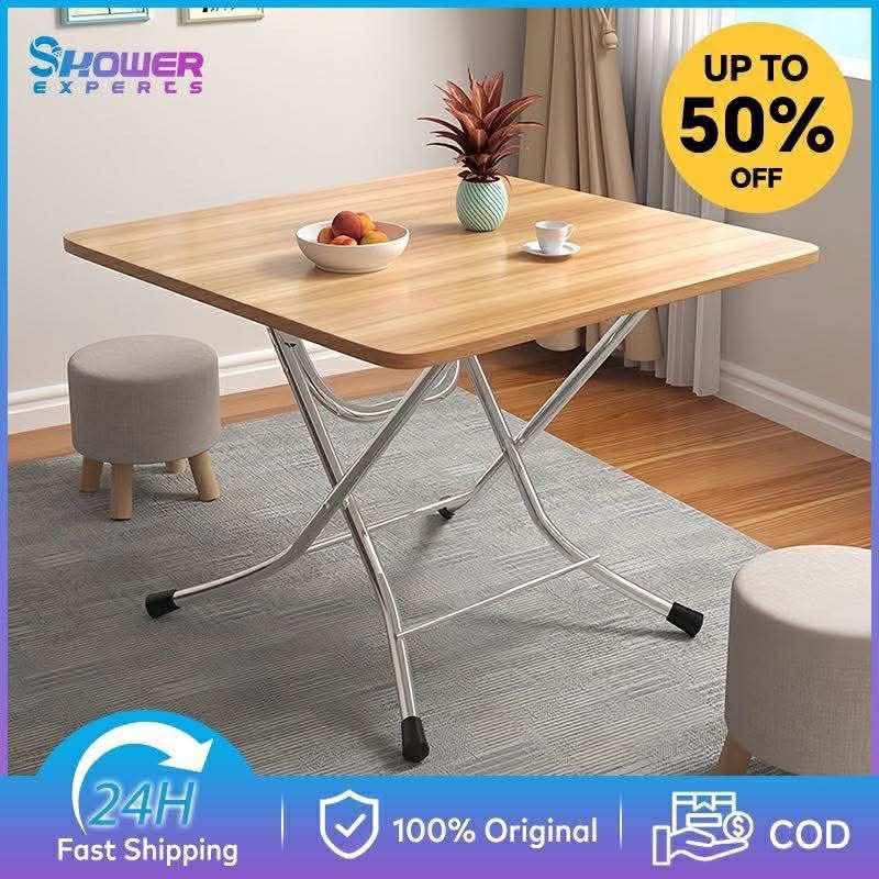 Table (Category: Tables & Sets) located in Manila. Submitted by jashopp (Listing ID 1404657116, Image 3). Description: ￼Compact Foldable Dining Table for Home, Office, and Outdoor Use – Lightweight and Durable Design Size :60x60 -550php Size :80x80 -700 php 3colour only.
