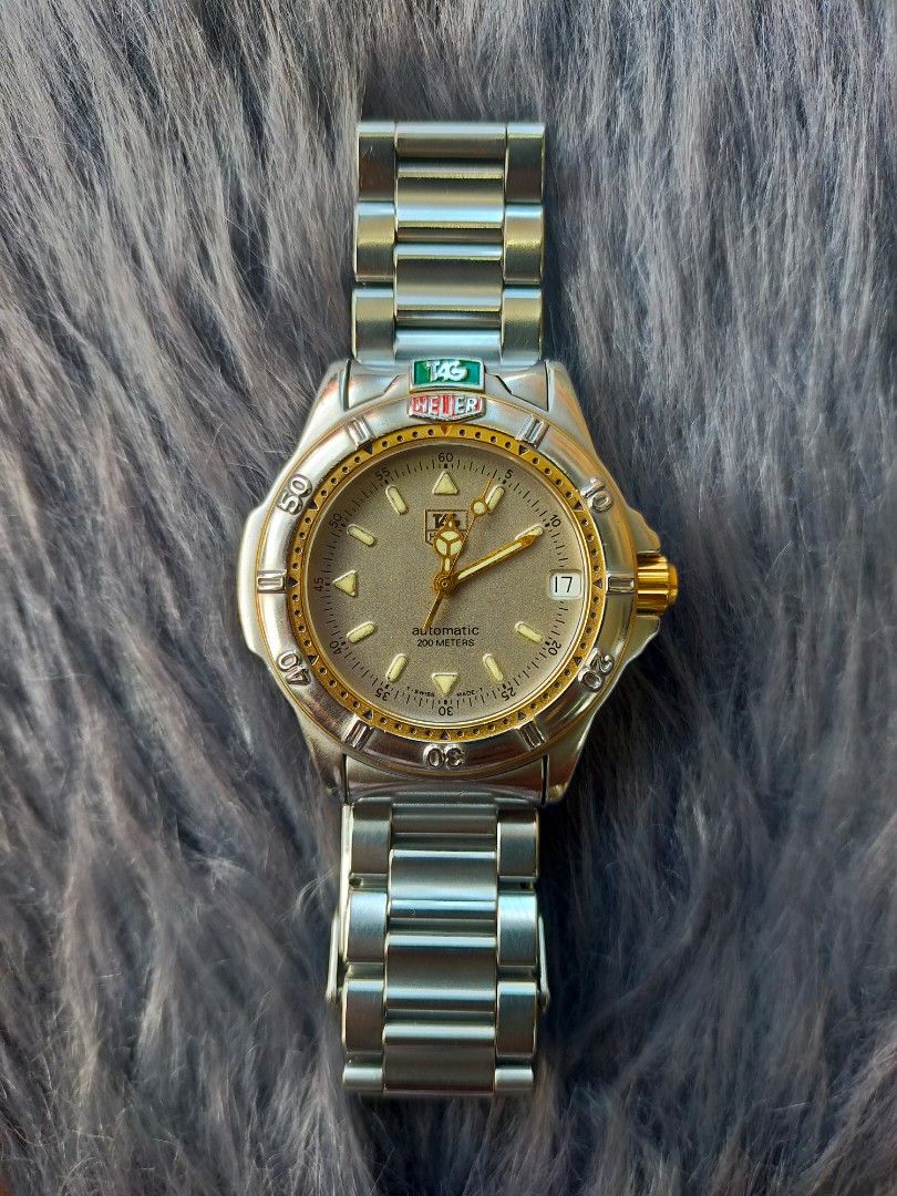 TAG HEUER Two Tone(WF2221-K) (Category: Luxury Watches) located in Cabuyao City. Submitted by horologyfinds (Listing ID 1404677194, Image 3). Description: TAG HEUER Two Tone(WF2221-K) •Automatic •Swiss Made •All good working condition •All original/authentic •Fit 8-9 inches wrist •Datejust •37.9mm For only 23,999 pesos🤝 ✅LBC COP/COD ✅J&T ✅LALAMOVE ✅MEET UP ✈️CAN SHIP INTERNATIONAL VIA DHL EXPRESS IG:horology_finds Tiktok:horology.finds "Imperfec